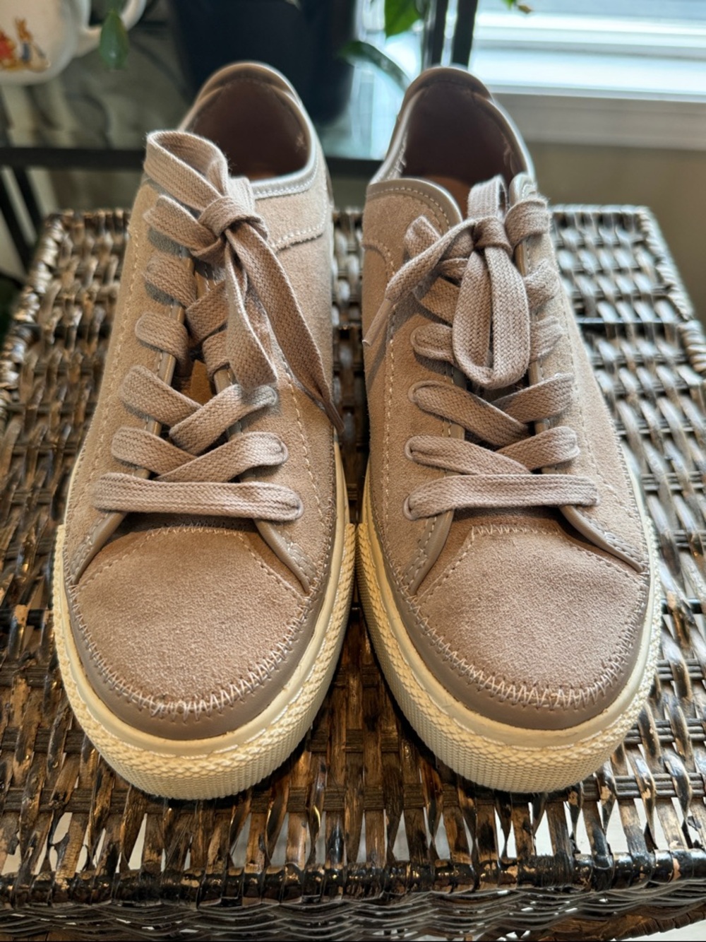 AllSaints Milla Suede Low-Top‎ Platform Sneakers Women’s Size 9